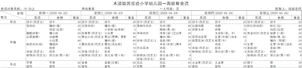 6.22-6.24幼儿园食谱
