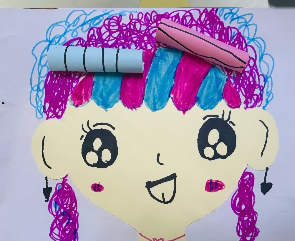 美术活动：小小美发师