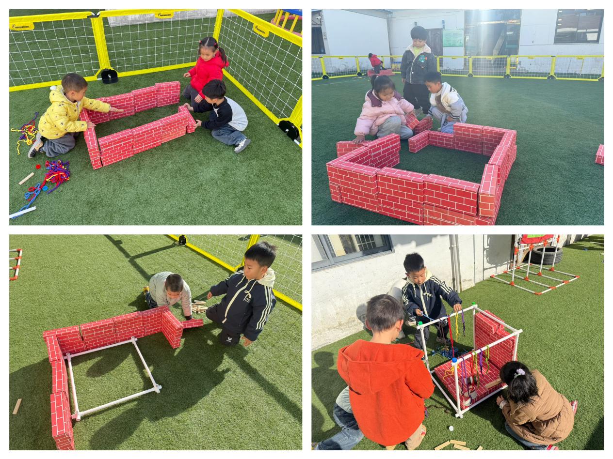 户外拼搭游戏：给动物造家